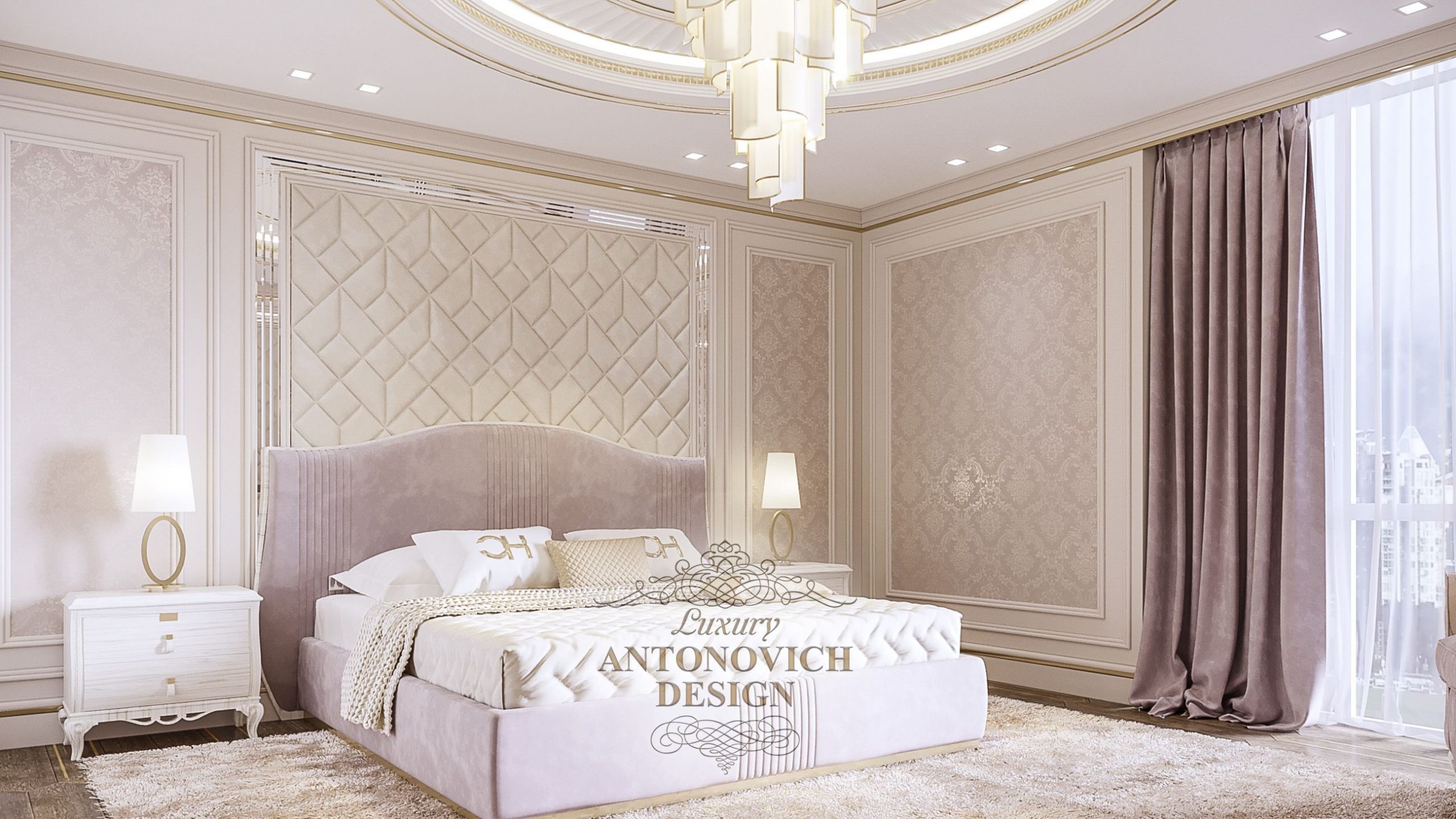 Дизайн інтер'єру дитинкою спальні в Києві від студії елітних інтер'єрів Luxury ANTONOVICH DESIGN