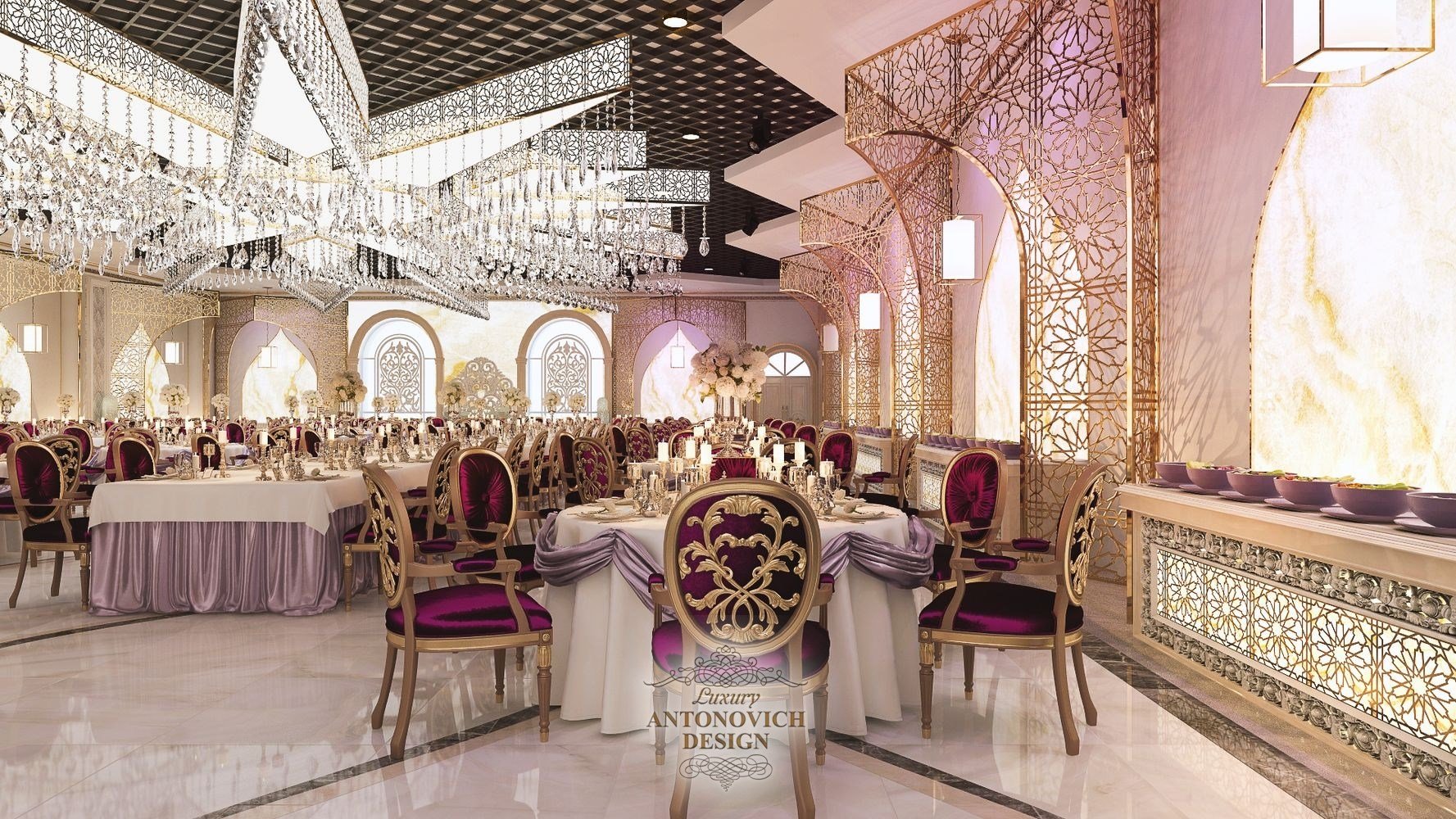 Дизайн ресторана в Дубай от Дизайн студии Luxury Antonovich Design
