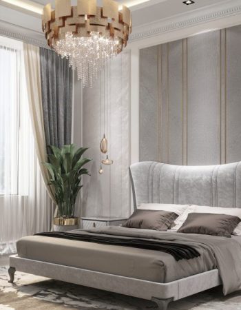 Дизайн спальни в современном стиле в ЖК «Grand Seven», Львов превью