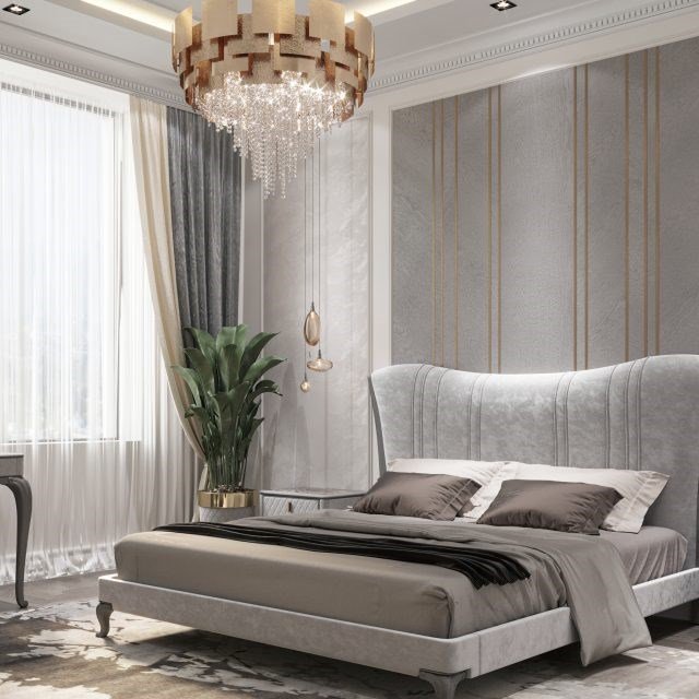 Дизайн спальни в современном стиле в ЖК «Grand Seven», Львов превью