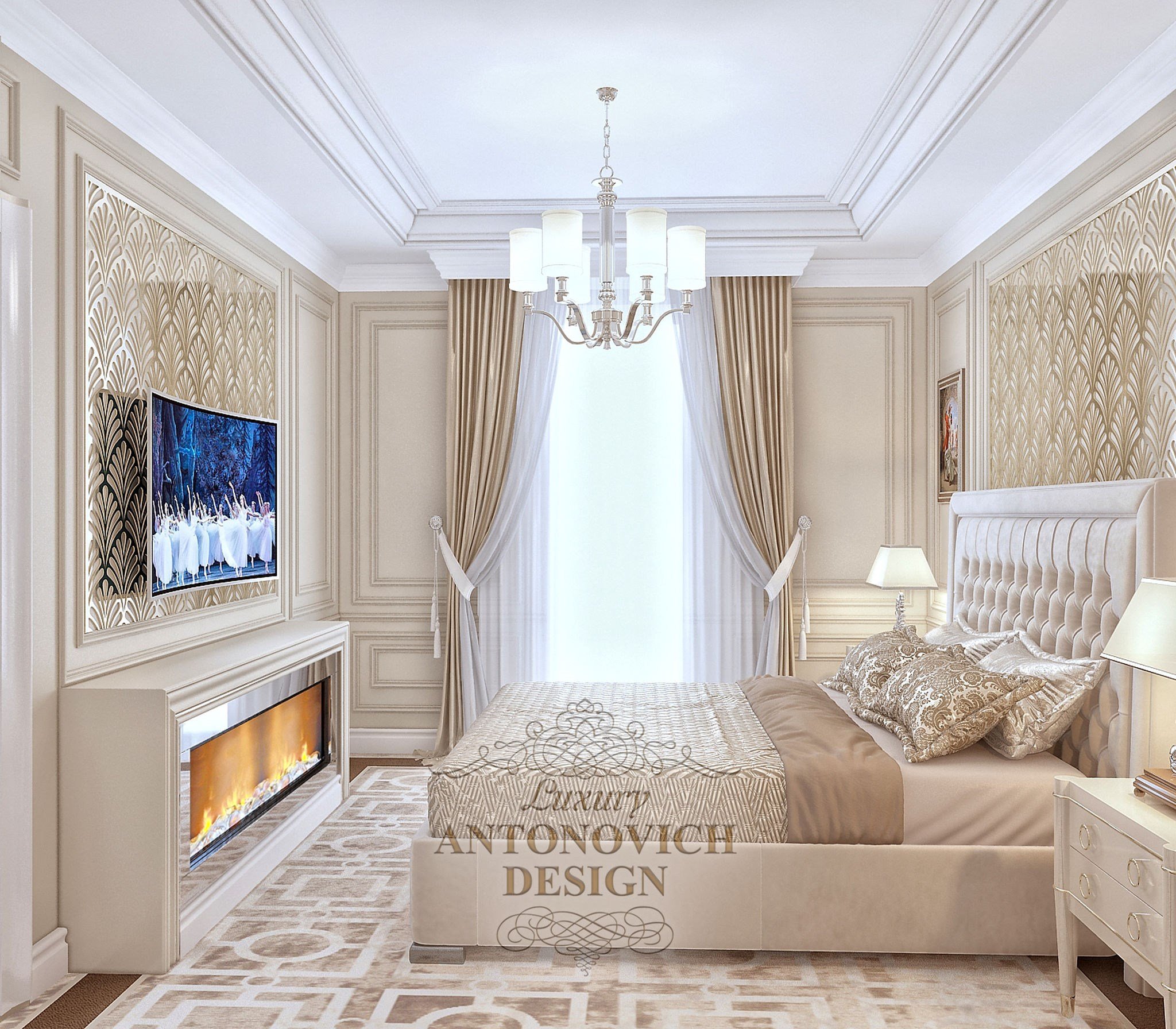Проект зоны спа в квартире от студии элитных интерьеров Luxury ANTONOVICH DESIGN