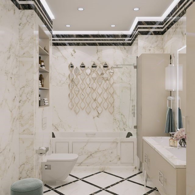 Дизайн ванної кімнати в ЖК «Славутич 2», Київ превью