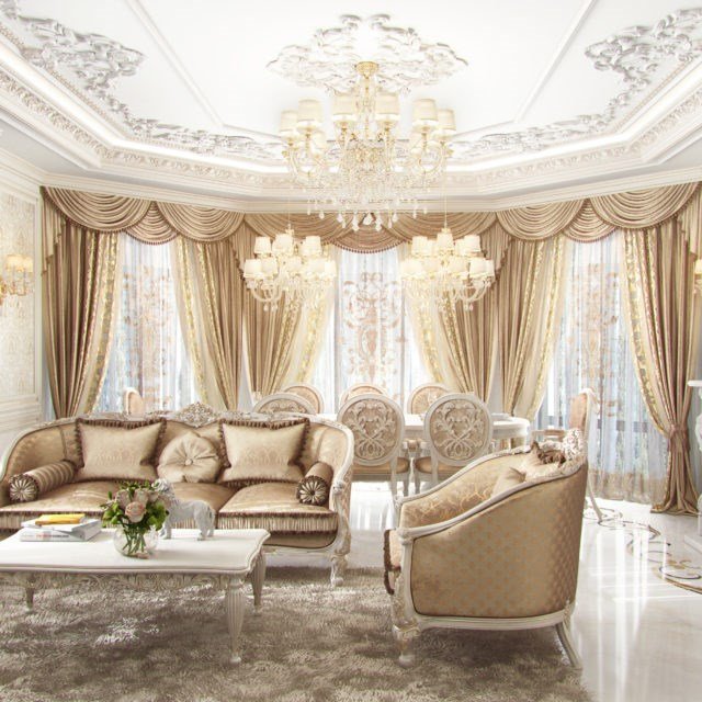 Интерьер гостиной в частном доме, Киев превью