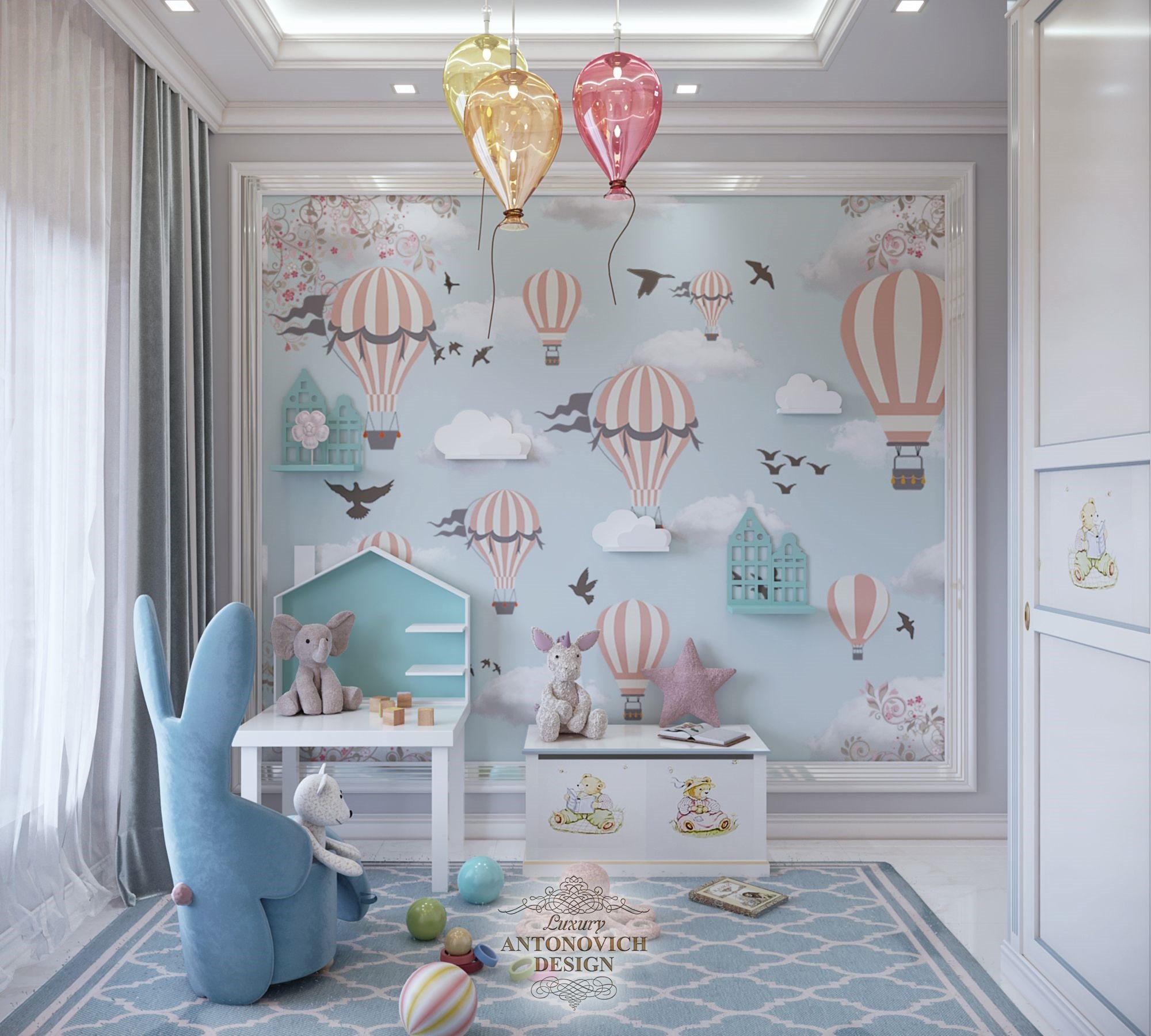 Интерьер комнаты для малыша Luxury ANTONOVICH DESIGN
