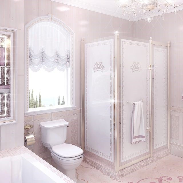 Нежный дизайн ванной комнаты в ЖК «Ланжерон», Одесса превью