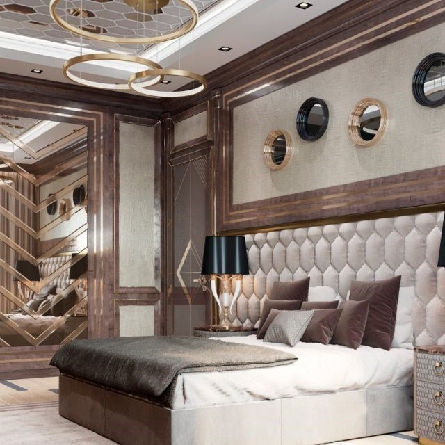 Спальня в стилі модерн в ЖК «АРИСТОКРАТ», КИЇВ превью