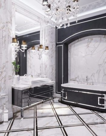 Стильный дизайн ванной комнаты в ЖК «Green Wood», Одесса превью