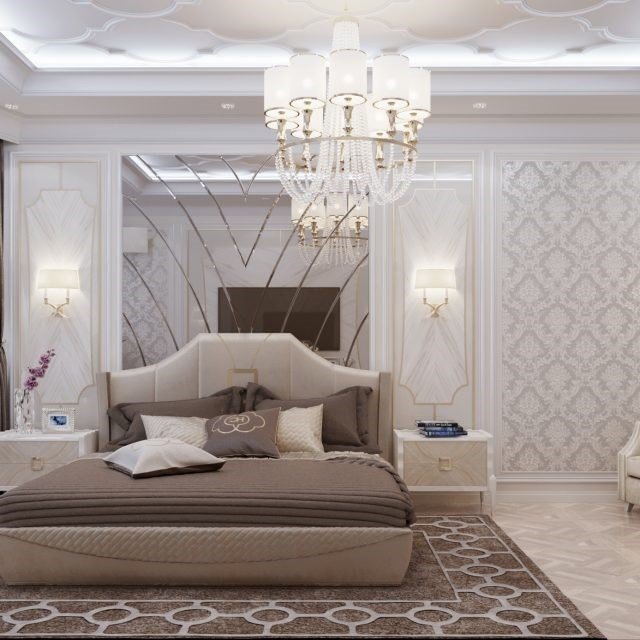 Уютная спальня, квартира в ЖК «Бульвар Фонтанов», Киев превью