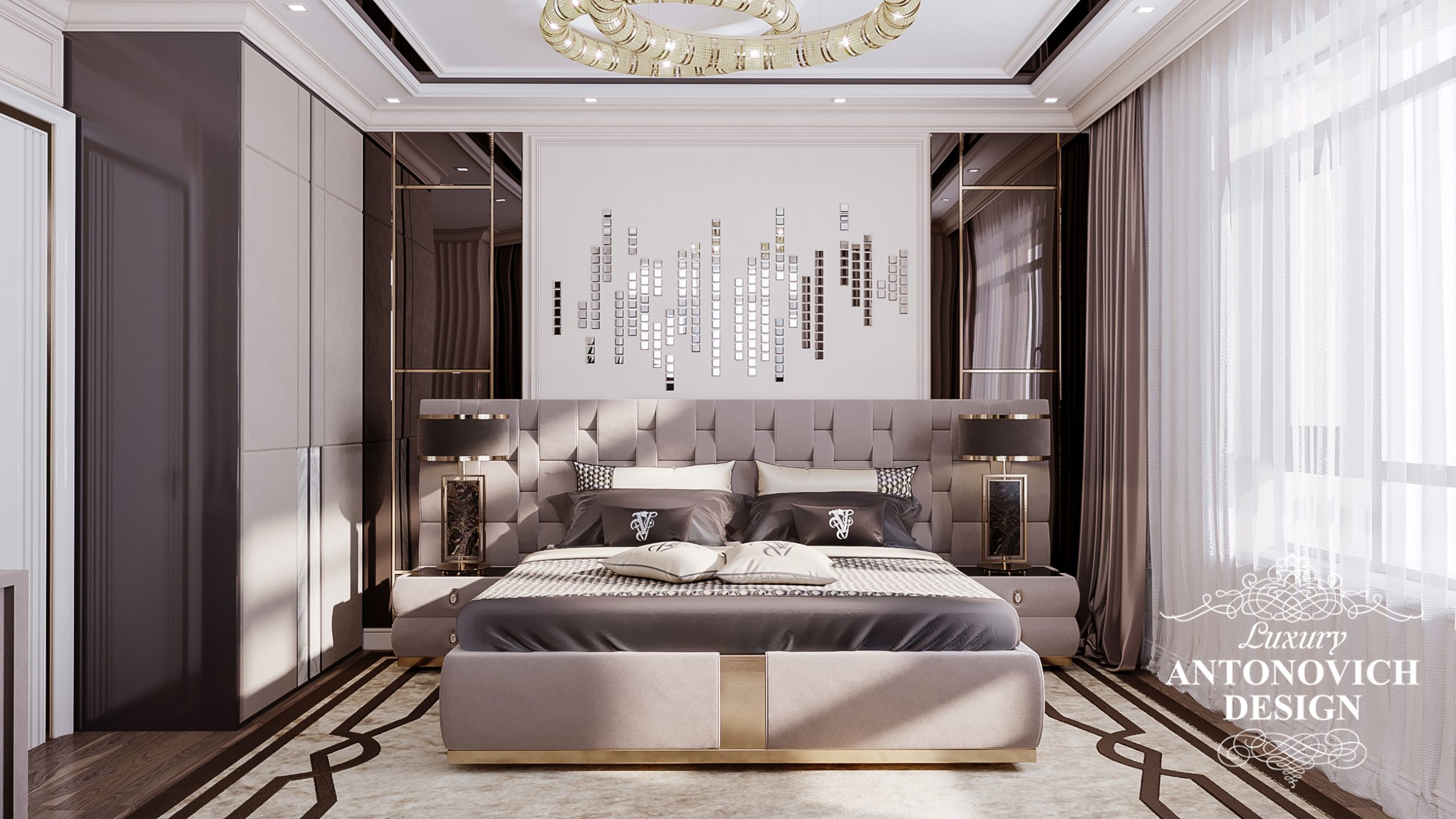неоклассика в дизайне интерьера спальни