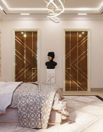 Роскошная мебель и авторский декор в дизайне интерьера стильной современной спальни