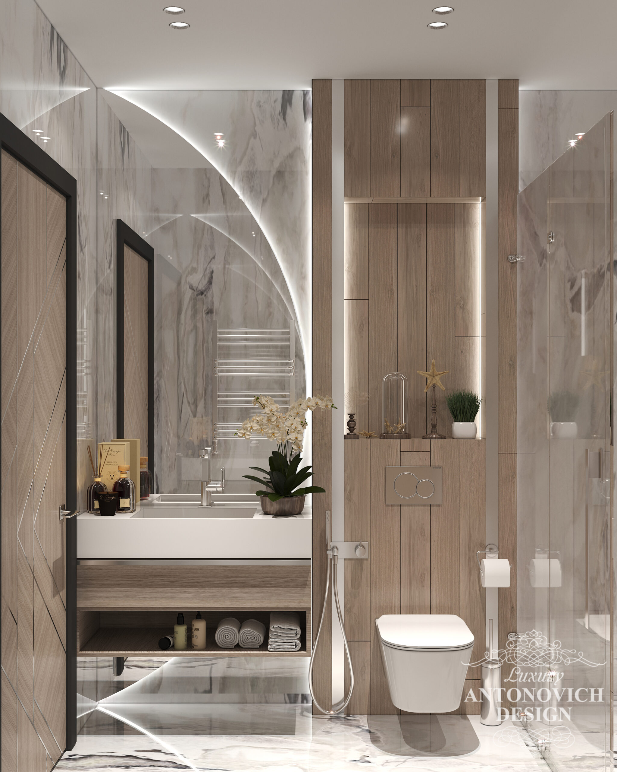 Персональный дизайн ванной комнаты. Стильные зеркала в интерьере дома
