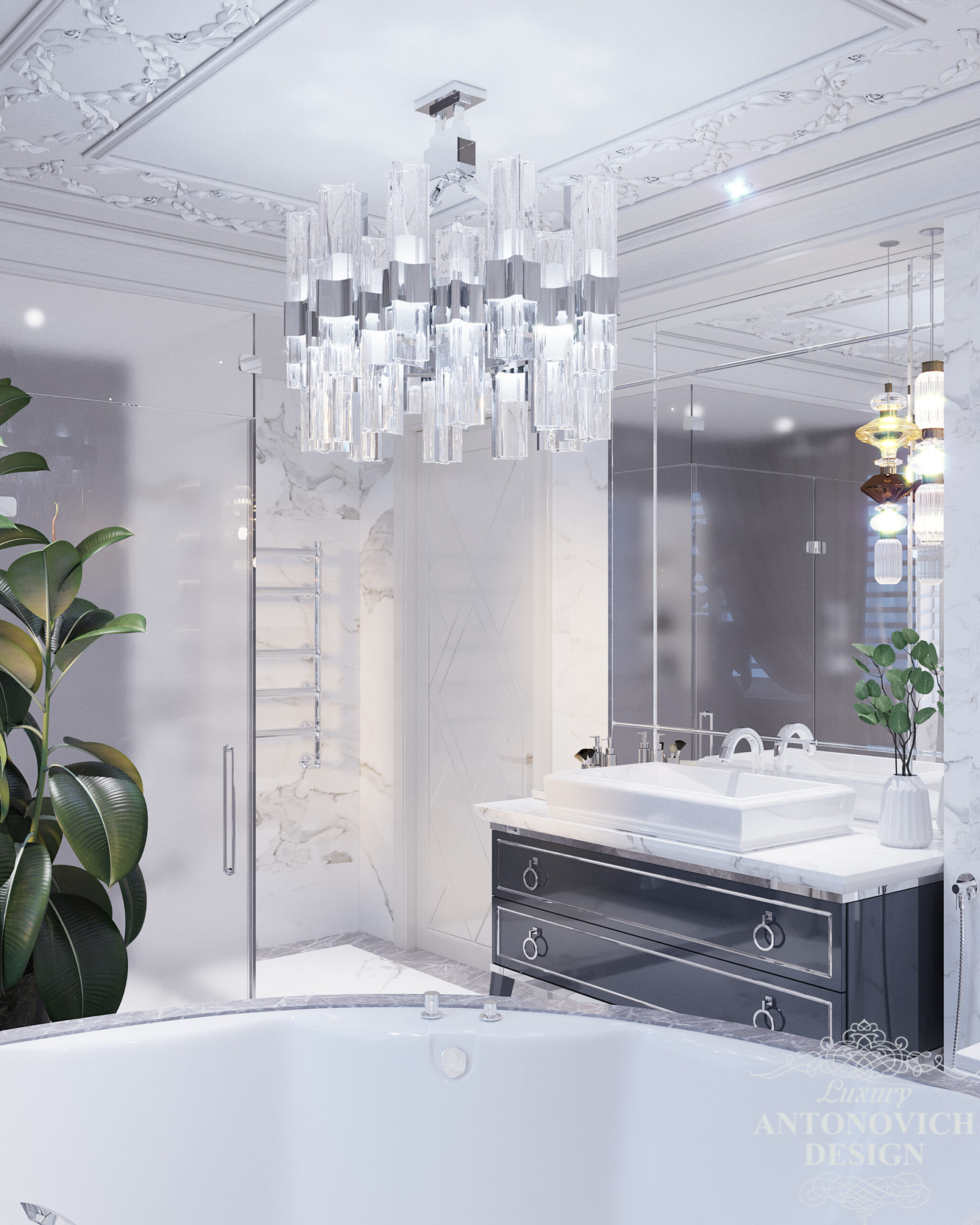 Классический и современный стиль в дизайн ванной комнаты, Дизайн бизнес-апартаментов от лучших студий дизайна интерьера.